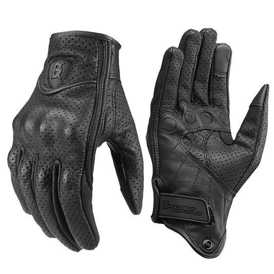 GHOST RACING GR-ST06 Breathable Touch Screen Motorcycle Riding Leather Gloves Anti-Fall Locomotive Gloves, M, L, XL, XXL