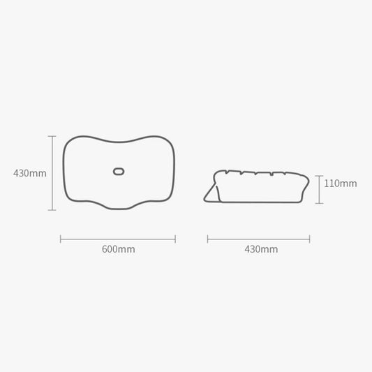 P10 Memory Foam Slow Rebound Pillow Neck Protector Memory Foam Pillow, 60 x 43 x 11cm