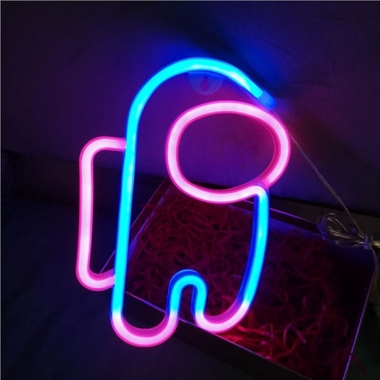 LED Spaceman Neon Modeling Light Room Decoration Lights