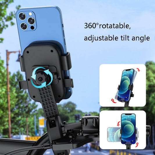 Q1 Motorcycle Mobile Phone Holder Metal Rearview Mirror Bicycle Bracket, Metal Rearview Mirror Bicycle Bracket