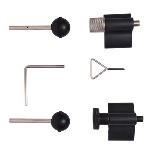 Engine camshaft timing tool set, black and silver pin and holder pieces (6 pcs)