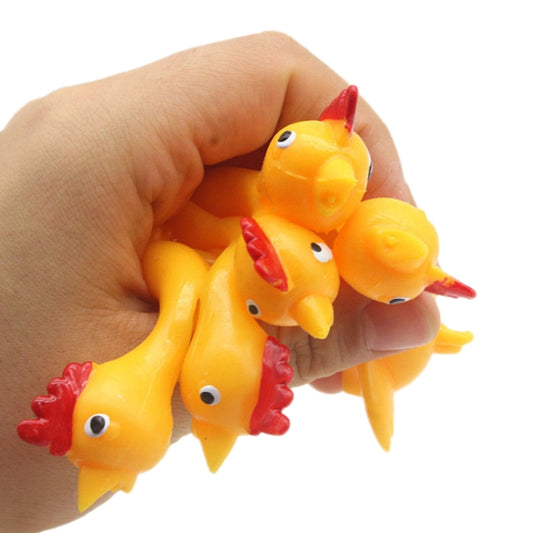 10 PCS Stretching Finger Ejection Turkey Sticky Tricky Toy, 10 PCS Turkey