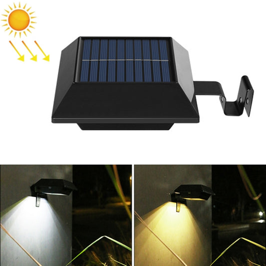 12 LED Solar Outdoor Railing Stair Square Wall Light, Black Shell-White Light, Black Shell-Warm Light, White Shell-White Light, White Shell-Warm Light
