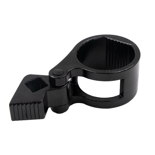 Black bidirectional screw wrench tool with inner hex socket and side grip