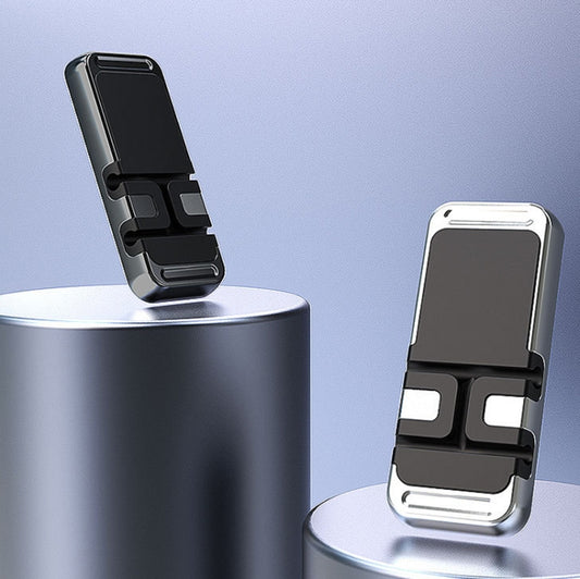 S15 Magnetic Aluminum Alloy Bracket Data Cable Storage Sticker Car Phone Holder