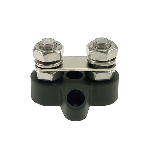 Double Terminal Block Spiral Fixed Wire Connector, M8 Black, M8 Red, M6 Black, M6 Red