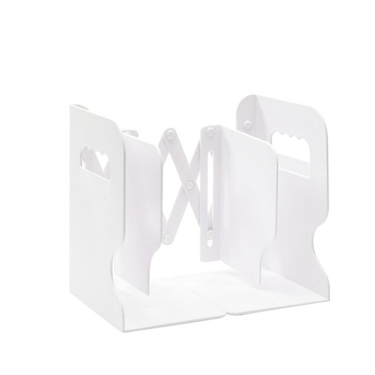 Desktop Folding And Retractable Book Storage Stand, White, Grey, White + Pen Holder, Gray + Pen Holder