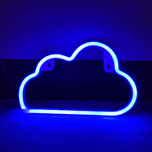 Neon LED Modeling Lamp Decoration Night Light, Style:, Blue Cloud, Pink Cloud, Blue Thunder, Pink Thunder, Colorful Thunder, Warm White Pentagonal Star, Colorful Pentagrans, Warm White Moon, Blu-ray Moon, Colorful Moon, Yellow Light Sun