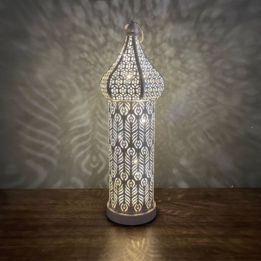 Moroccan Hollow LED Wrought Iron Decorative Lamp, Spec:, Small, Medium, Large