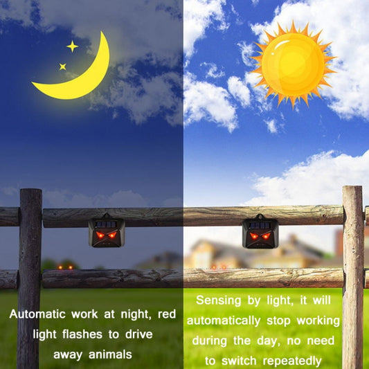 209A Solar High Frequency Flash Nocturnal Animal Repeller, 209A 1pc