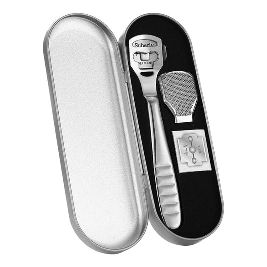 Pedicure Knife For Dead Skin Calluses Tool Set, Specification:, Colorful Wooden Iron Box, Stainless Steel Iron Box