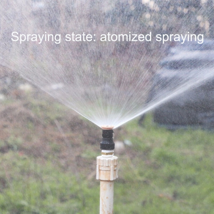 Lawn sprinkler producing a fine atomized mist spray from the nozzle