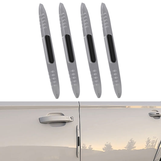 Clear car door anti-static silicone anti-collision strips, 4-pack with long oval shape
