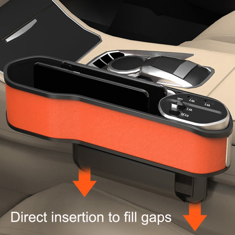 Multifunctional Car Seat Slot Storage Box, Style:, USB With Wireless Charge Type, USB Without Wireless Charge Type, Storage Type