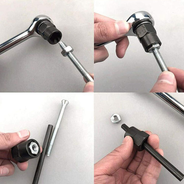10 PCS / Set Nut Extractor Screw Removal Tool Break Wire Bolt Extractor, High, Short