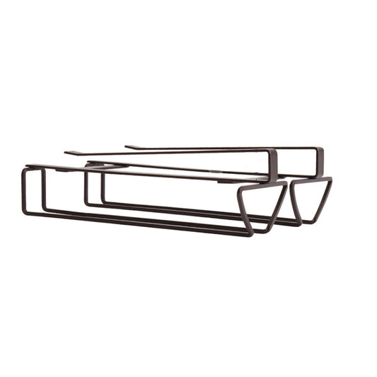 Free Punch Cabinet Wrought Iron Wine Glass Holder Upside Down Rack,Style:, Double Row, Three-row, Four-row, Lengthen Double Row, Single Row