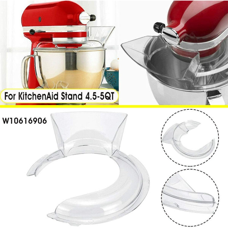 KitchenAid compatible clear splash guard pouring shield and fitment ring