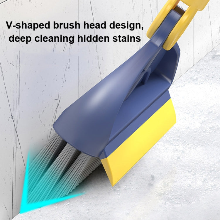 Hard Bristle Crevice Brush Long Handle Floor Brush Wiper,Style:, 2-section Rod, 3-section Rod