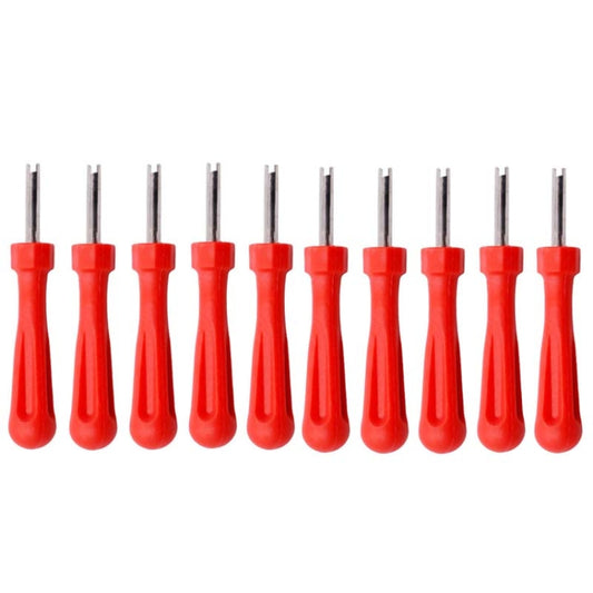 10 PCS Car Tire Electric Vehicle Valve Cap Bicycle Valve Core Switch, Style:, Single Head Short, Single Head Long