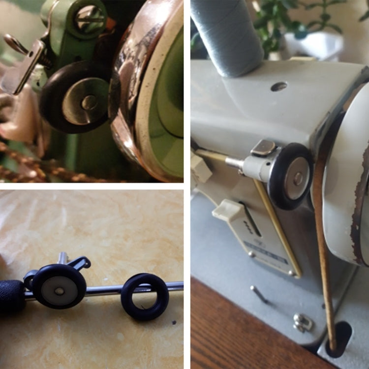 Rubber O-ring sealing rings shown with mounting tools and small black rings near hardware