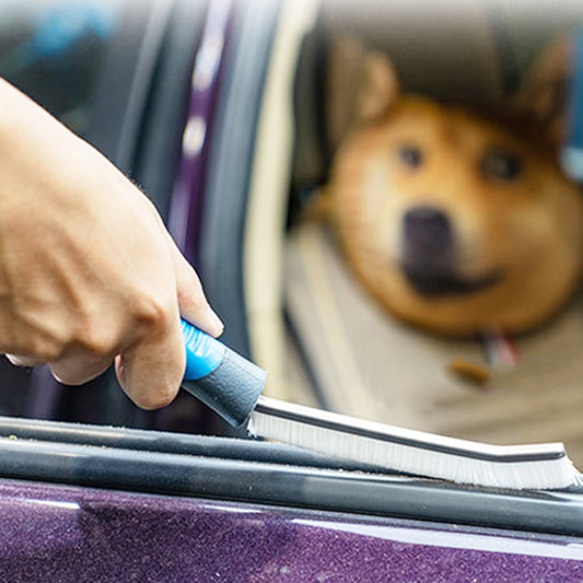 Car Window Door Corner Brush Cleaning Car Crevice Brush, 2pcs Door Corner Brush