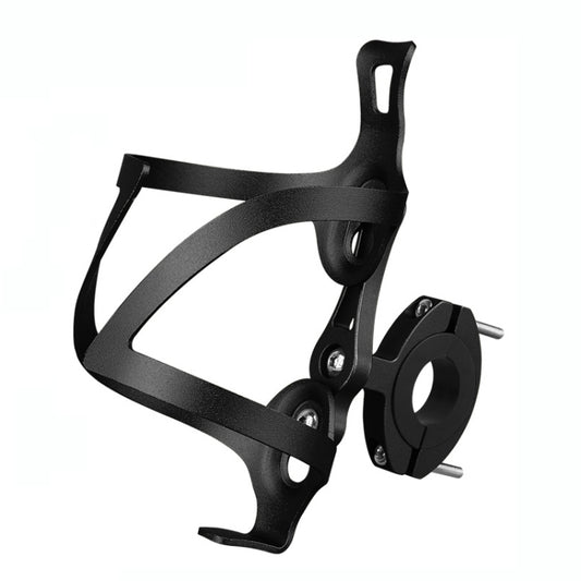 Black aluminum bicycle kettle frame with swivel base clamp and mounting screws