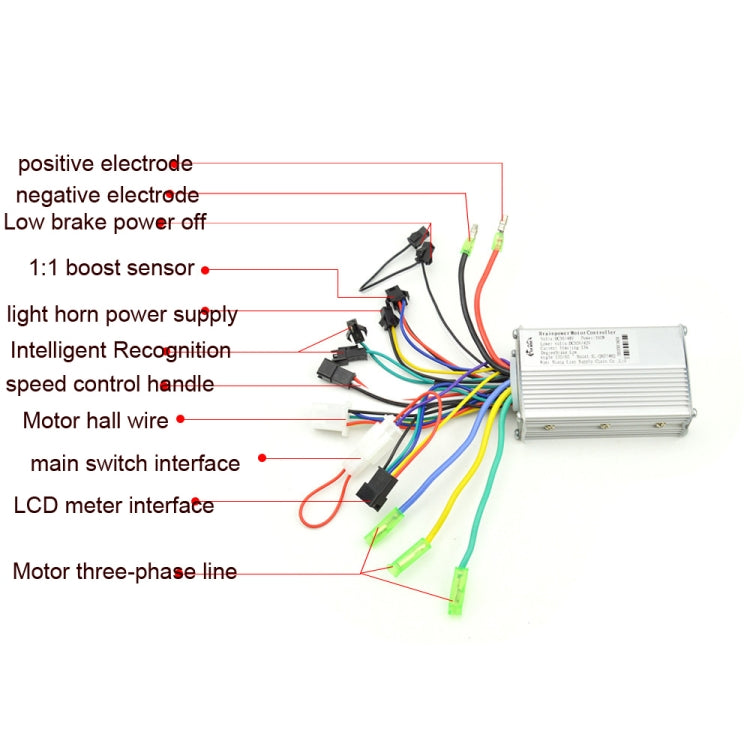 866 250W 350W Universal Electric Bicycle Scooter Controller Can Be Equipped With Speedmeters