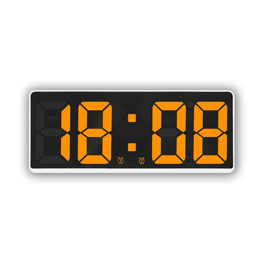 LED Bedside Alarm Clock Battery Plug-In Dual-Purpose Clock, 6628 White, 6628 Blue, 6628 Orange