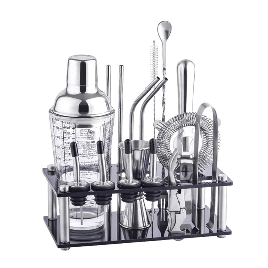 17 in 1 400ml Glass Shaker with Graduated Shaker Set, K17-3