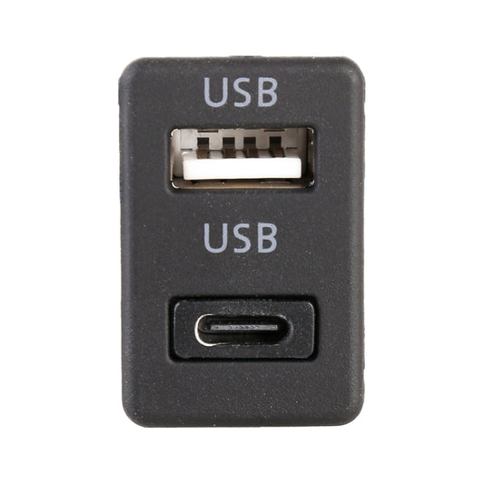 Car Universal Modification Type-C+USB Interface Charging Use Seat, Type-C+USB