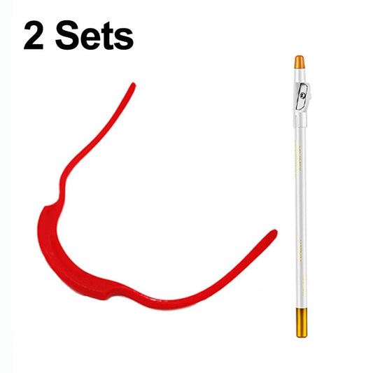 2 Sets Beard Styling Board Shaving Barber Tools, Style:, Shape Ruler+Pen, Shape Ruler+Pen+Bearded Model, Shape Ruler x 2+Pen+Bearded Model