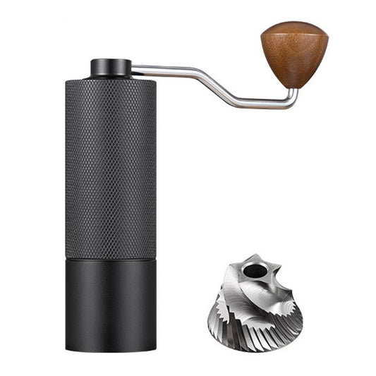 CNC Stainless Steel Hand Crank Coffee Bean Grinder, Pentagon Black, Pentagon Silver, Pentagon Gray, Pentagon Red, Hexagon Black, Hexagon Silver, Hexagon Gray, Hexagon Red, Seven Corner Black, Seven Corner Silver, Seven Corner Gray, Seven Corner Red