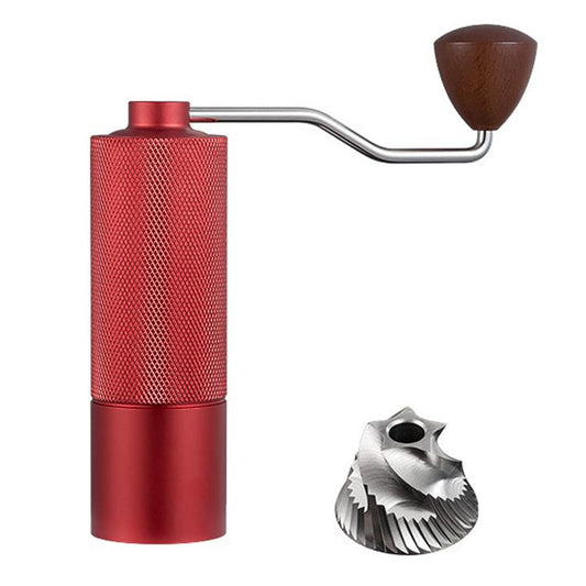 CNC Stainless Steel Hand Crank Coffee Bean Grinder, Pentagon Black, Pentagon Silver, Pentagon Gray, Pentagon Red, Hexagon Black, Hexagon Silver, Hexagon Gray, Hexagon Red, Seven Corner Black, Seven Corner Silver, Seven Corner Gray, Seven Corner Red