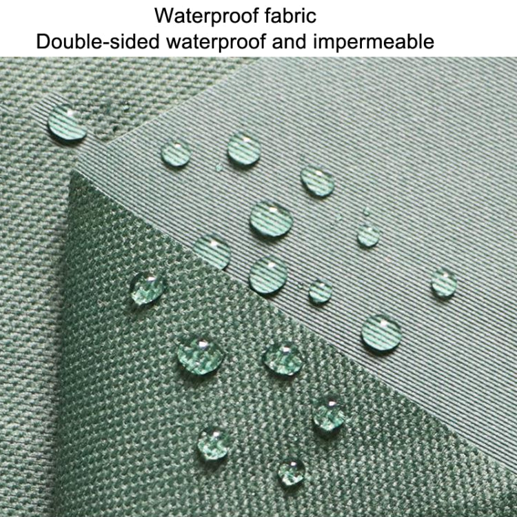 Green waterproof storage bag fabric with water droplet texture detail