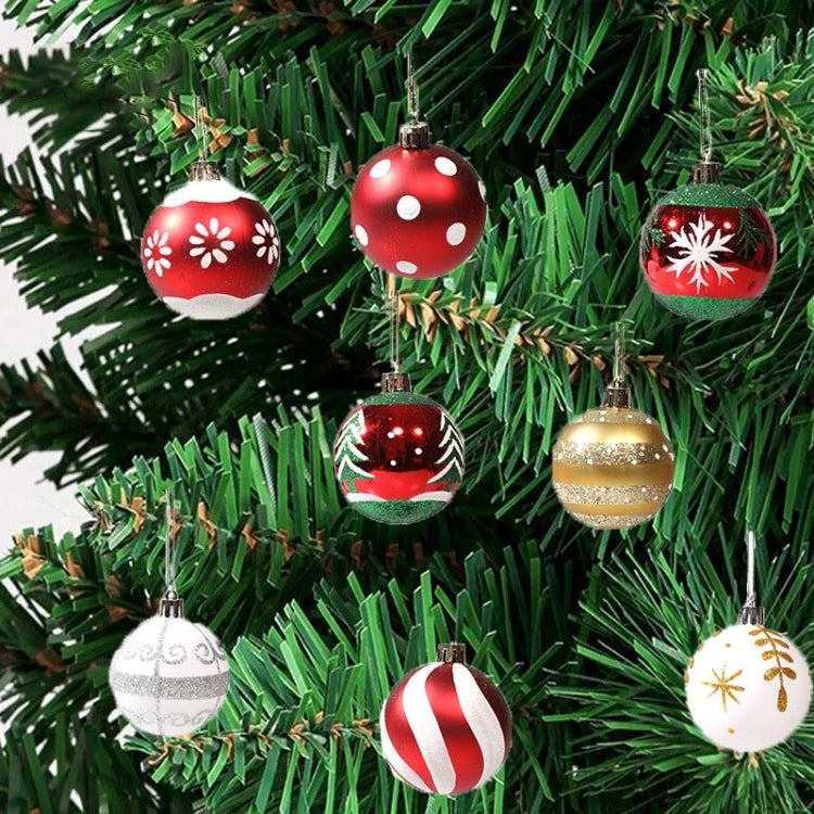 6pcs/pack 6cm Painted Christmas Ball Decoration Props