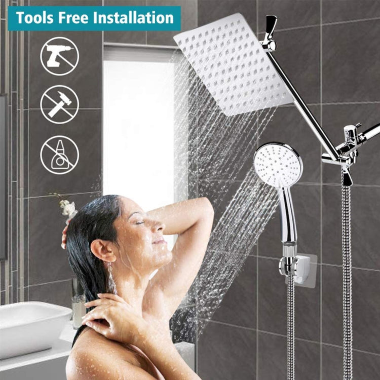 Pressurized Water-Saving Top Spray Handheld Dual Shower Set, Dual Shower Set