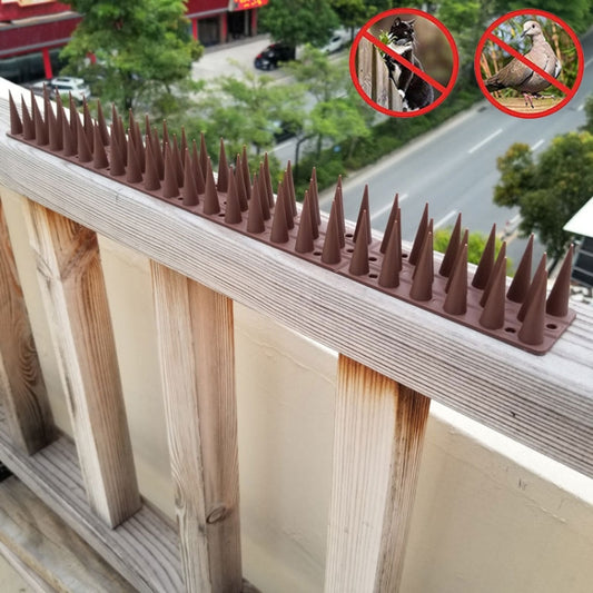 Plastic Bird Repellent Thorns Fence Anti-climb Nails, Brown, Brick Red, Green, Grass Green, Transparent, Grey, Black, White