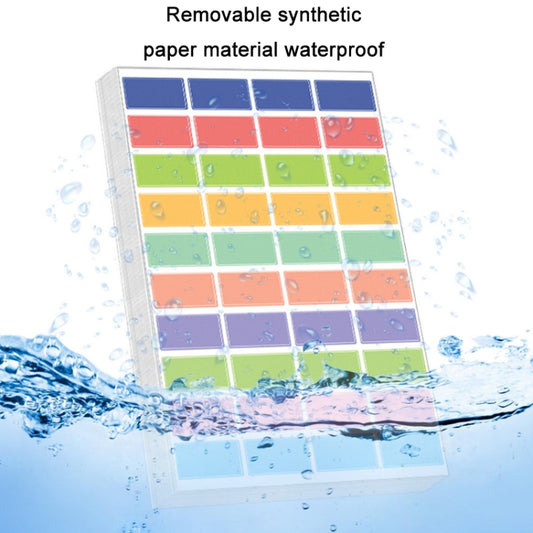 5 Packs Children Colorful Square Label Classification Stickers, Colorful Square Label