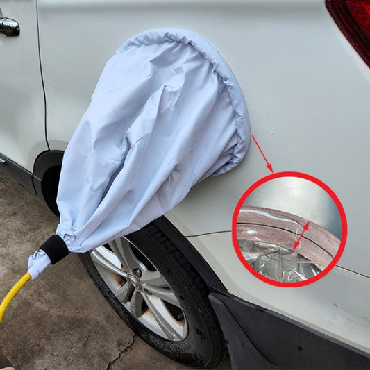 New Energy Vehicle Charging Port Waterproof Protective Cover, Color:, Transparent, Black, Gray White, Silver, Bear Khaki, Bear Pink, Bear Blue