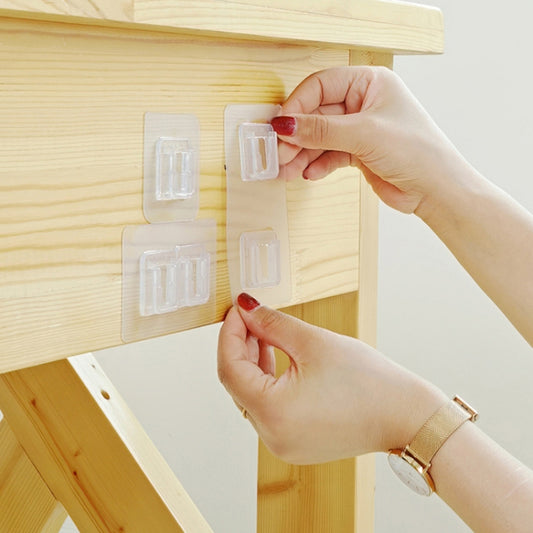10pcs Traceless Wall Hanging Multifunction Plug-in Rack, Specification: Double, Single, Double