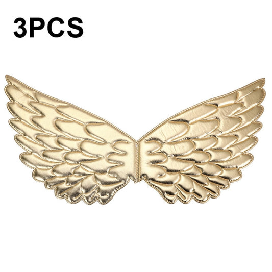 3 PCS Children Prom Dress Up Wings Elf Colorful Wings Party Costume Props, 3 PCS Light Rainbow, 3 PCS Deep Rainbow, 3 PCS Gold, 3 PCS Black, 3 PCS Red, 3 PCS Silver, 3 PCS White, 3 PCS Deep Purple, 3 PCS Fantasy Rainbow, 3 PCS Fantasy White