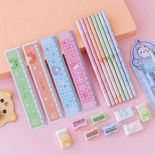 10 Sets Primary School Students Pencil Stationery School Supplies Set, A830