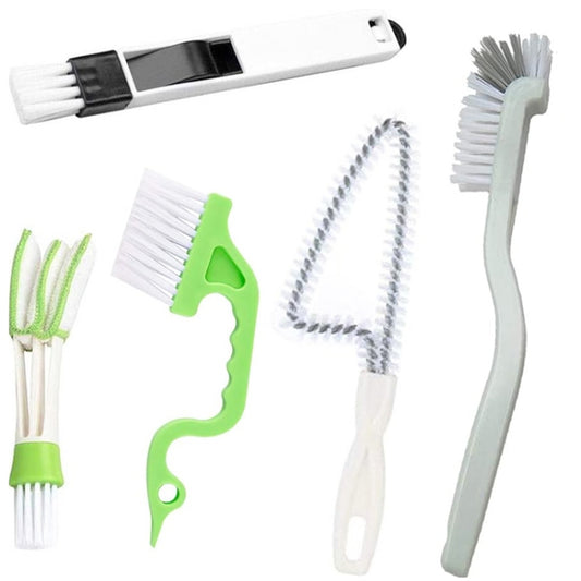 5PCS / Set Groove Cleaning Brush Multi-tool Household Door and Window Brush, Groove Cleaning Brush
