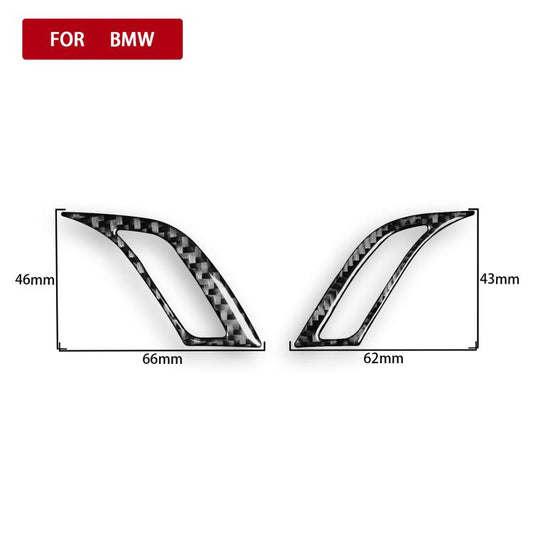 For BMW X1 F48/X2 F39 2pcs /Set Right-Hand Drive Dashboard Air Conditioner Air Vent Knob Sticker, Right-Hand Drive