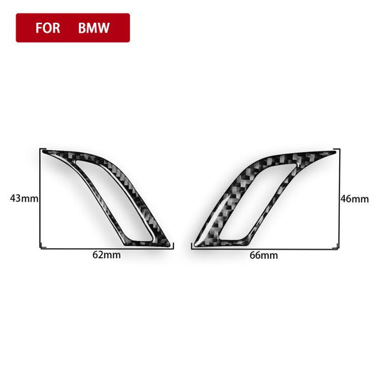 For BMW X1 F48/X2 F39 2pcs /Set Left-Hand Drive Dashboard Air Conditioner Air Vent Knob Sticker, Left-Hand Drive