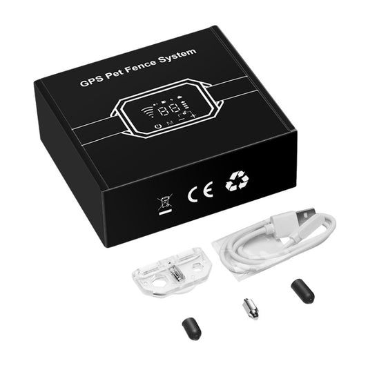 Dog Trainer Electronic Fence Smart GPS Wireless Bark Stop, White, Black