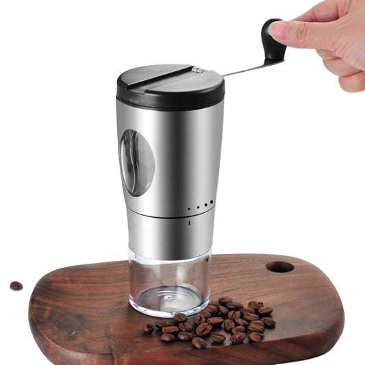 Manual Coffee Bean Grinding Machine Household Small Portable Coffee Machine, Stainless Steel