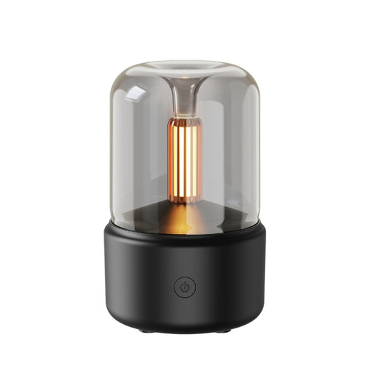 120ML Simulated Candlelight Aroma Diffuser USB Home Atmosphere Night Light Humidifier, DQ702 (Black), DQ702 (Beige), DQ702 (Pink)