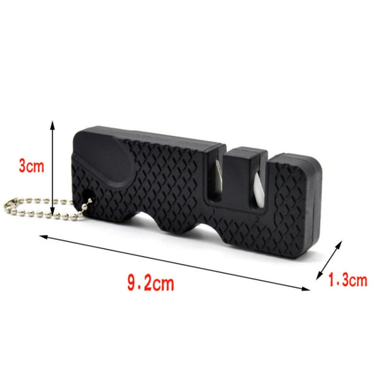 4 PCS Outdoor Knife Sharpener Speeder Mini Knife Sharpener, 4 PCS Black