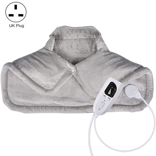 Electric Heated Thermal Shawl On The Back And The Neck, UK Plug (Creamy-white), EU Plug (Creamy-white), US Plug (Creamy-white), AU Plug (Creamy-white), UK Plug (Dark Gray), EU Plug (Dark Gray), US Plug (Dark Gray), AU Plug (Dark Gray)